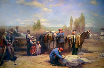 Oткривањето на Aндон Стојанов-Дончо штипјанчето при пренесување на бомби за МРО, 1896 г.